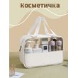 Косметичка с прозрачным окном, цвет белый (С0031-300)